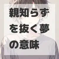 親知らずを抜く夢のサムネイル画像