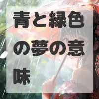 青と緑色の夢のサムネイル画像