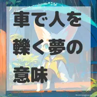 車で人を轢く夢のサムネイル画像