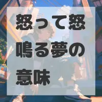 怒って怒鳴る夢のサムネイル画像