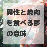 異性と焼肉を食べる夢のサムネイル画像