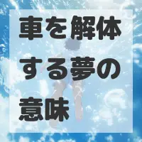 車を解体する夢のサムネイル画像