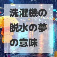 洗濯機の脱水の夢のサムネイル画像