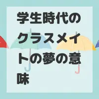 学生時代のクラスメイトの夢のサムネイル画像