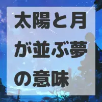 太陽と月が並ぶ夢のサムネイル画像