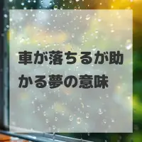 車が落ちるが助かる夢のサムネイル画像