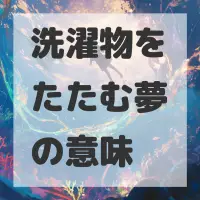 洗濯物をたたむ夢のサムネイル画像