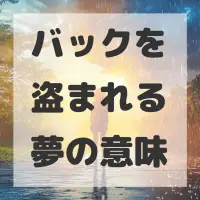 バックを盗まれる夢のサムネイル画像