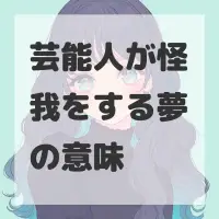 芸能人が怪我をする夢のサムネイル画像