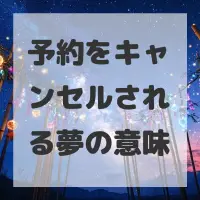 予約をキャンセルされる夢のサムネイル画像