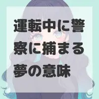 運転中に警察に捕まる夢のサムネイル画像