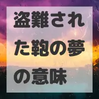 盗難された鞄の夢のサムネイル画像
