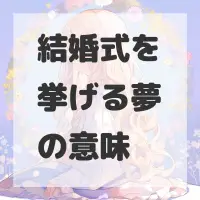 結婚式を挙げる夢のサムネイル画像