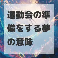 運動会の準備をする夢のサムネイル画像