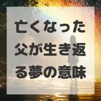 亡くなった父が生き返る夢のサムネイル画像