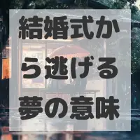 結婚式から逃げる夢のサムネイル画像