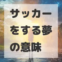 サッカーをする夢のサムネイル画像