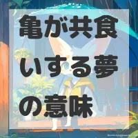 亀が共食いする夢のサムネイル画像