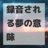 録音される夢のサムネイル画像