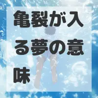 亀裂が入る夢のサムネイル画像