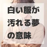白い服が汚れる夢のサムネイル画像