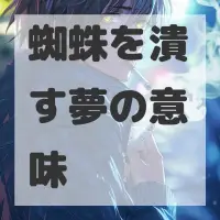 蜘蛛を潰す夢のサムネイル画像