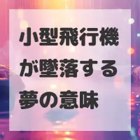 小型飛行機が墜落する夢のサムネイル画像