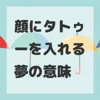 顔にタトゥーを入れる夢のサムネイル画像