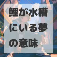 鯉が水槽にいる夢のサムネイル画像