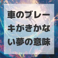 車のブレーキがきかない夢のサムネイル画像