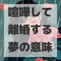 喧嘩して離婚する夢のサムネイル画像