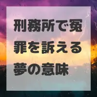 刑務所で冤罪を訴える夢のサムネイル画像