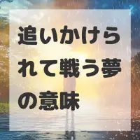追いかけられて戦う夢のサムネイル画像