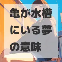 亀が水槽にいる夢のサムネイル画像