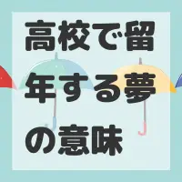 高校で留年する夢のサムネイル画像