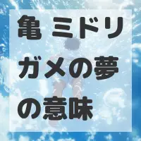 亀 ミドリガメの夢のサムネイル画像