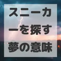 スニーカーを探す夢のサムネイル画像