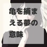 亀を捕まえる夢のサムネイル画像