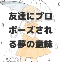 友達にプロポーズされる夢のサムネイル画像