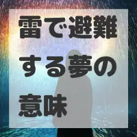 雷で避難する夢のサムネイル画像