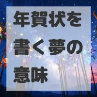 年賀状を書く夢のサムネイル画像