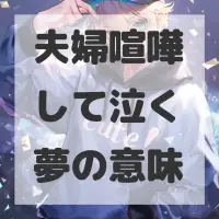夫婦喧嘩して泣く夢のサムネイル画像