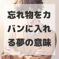 忘れ物をカバンに入れる夢のサムネイル画像