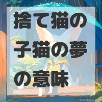捨て猫の子猫の夢のサムネイル画像