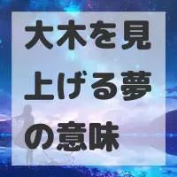 大木を見上げる夢のサムネイル画像