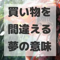 買い物を間違える夢のサムネイル画像