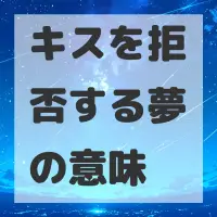 キスを拒否する夢のサムネイル画像